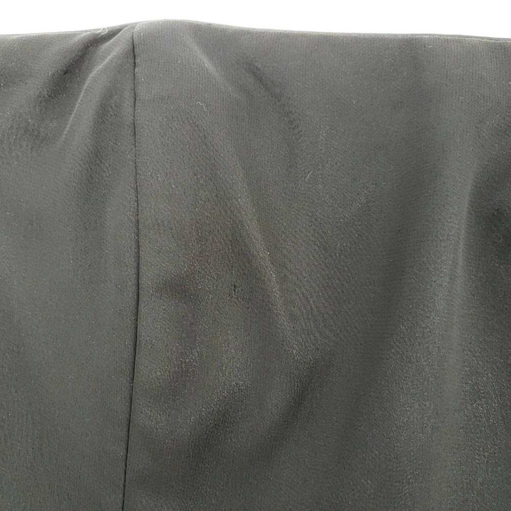 White House Black Market Strapless Black Ruffle Dress - Picture 8 of 9